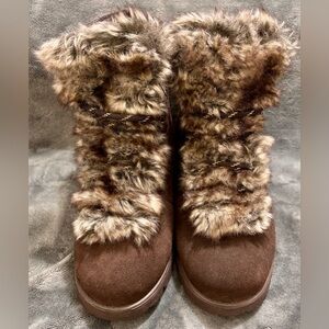 🧸 BEARPAW Women's Alisa Classic Suede Boot Lightweight Lace-Up Size 8 Brown